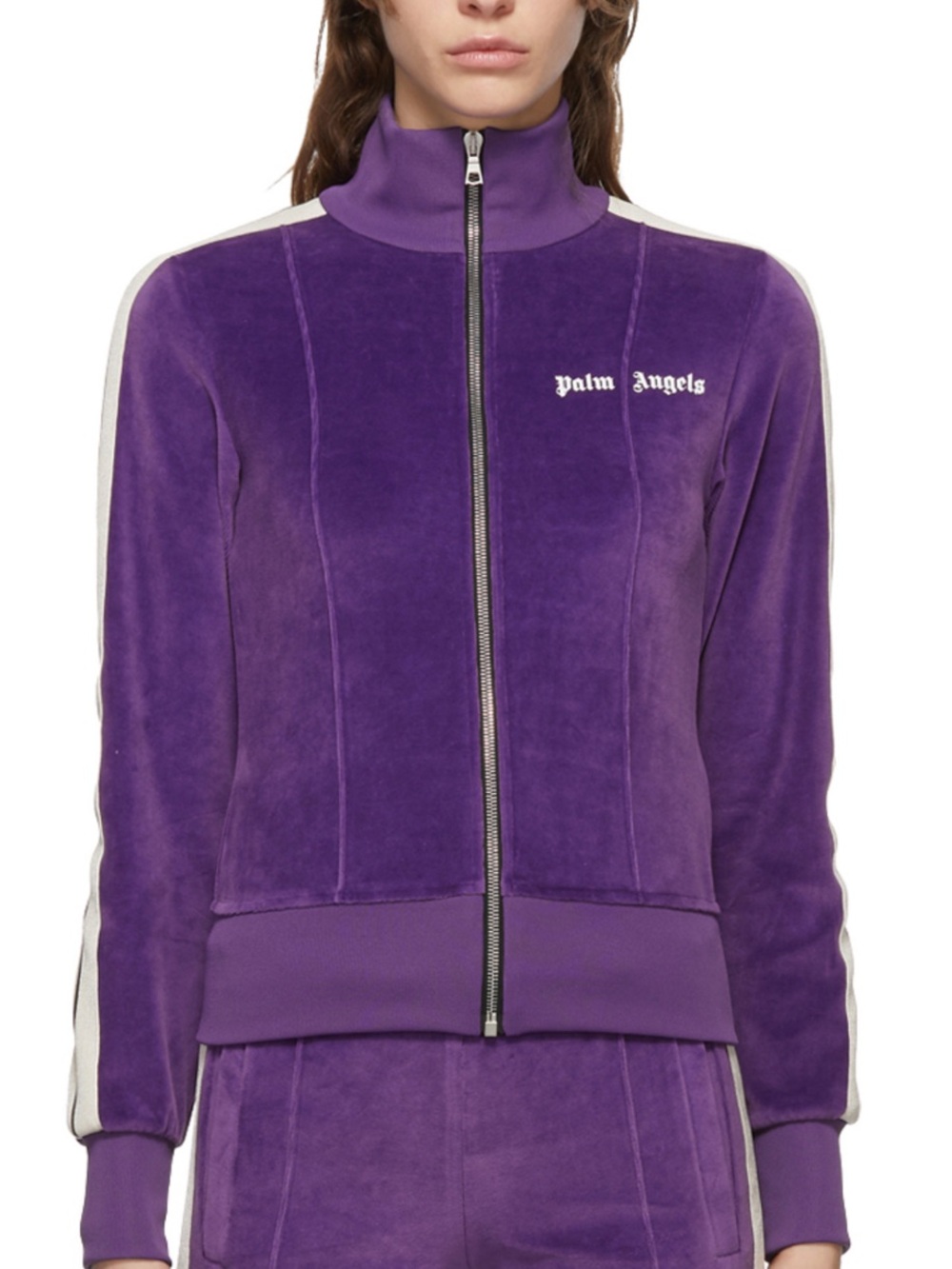 Palm Angels Purple Velour jacket
